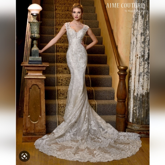 Aime Couture Wedding Gown Style 208 - Picture 1 of 13